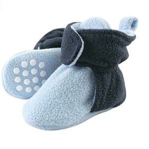 NEW Adorable Ultra Soft Cozy Fleece Baby/Toddler Boy Booties with Rubber Grips